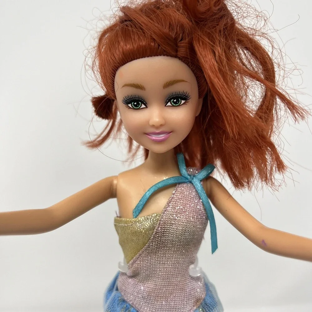 Zuru Sparkle Girlz Fashion Fantasy Doll Collection Red Hair Doll Pink Blue Dress